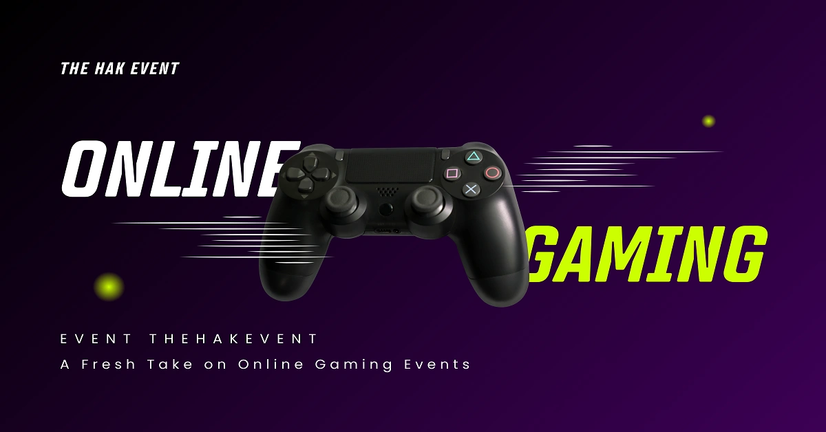 A vibrant online gaming event banner showcasing gamers competing and connecting through challenges and community engagement.